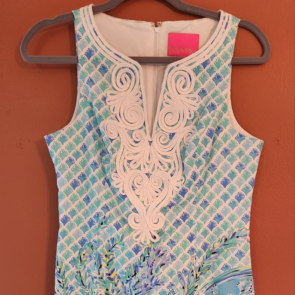 Gabby stretch shift dress size 4 - Lilly Pulitzer, multi-color, only worn once